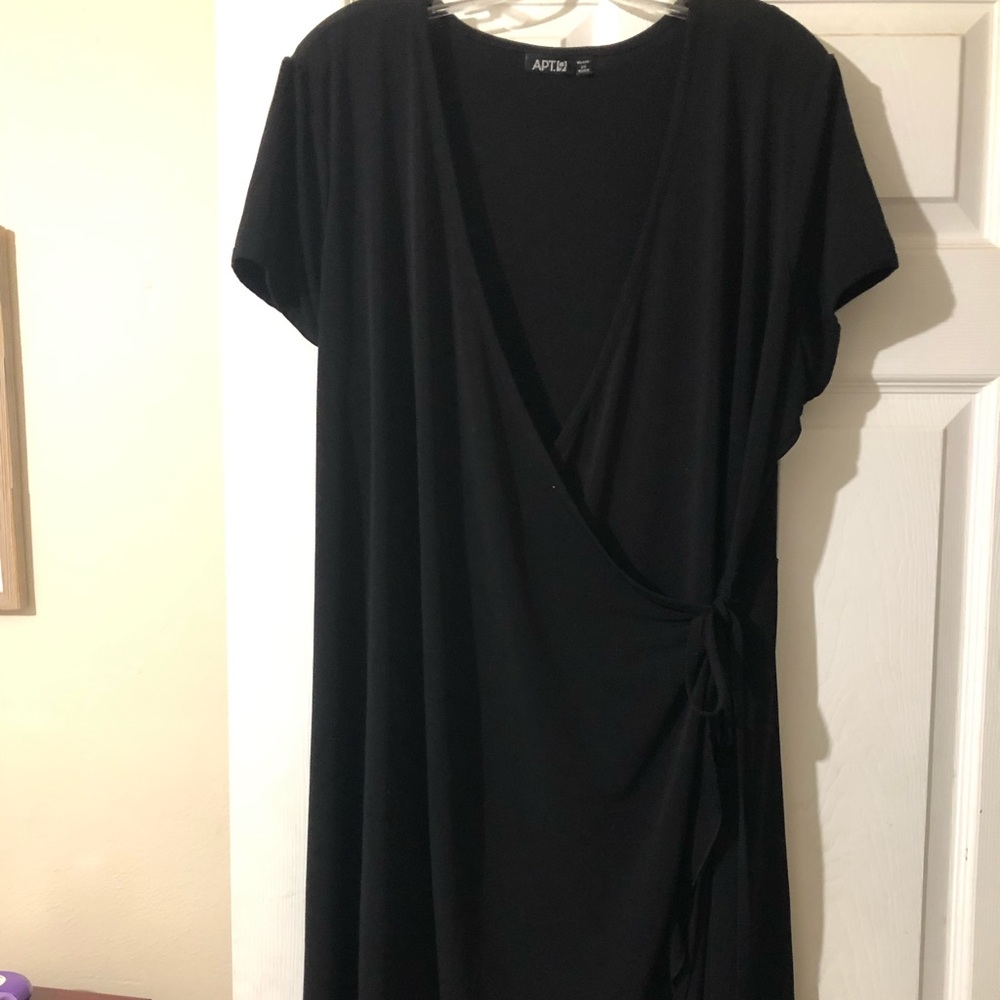 Black wrap dress